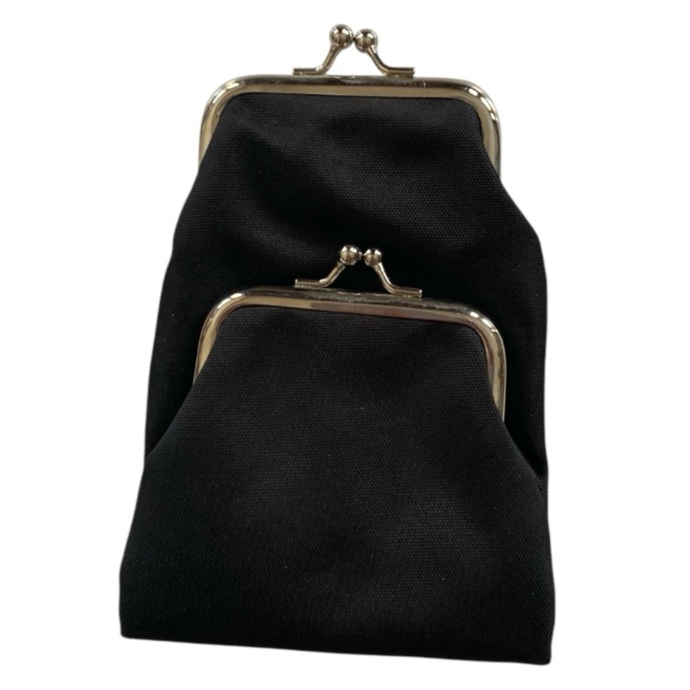 VINTAGE Black Cigarette Case Purse or Coin Purse Pocket, with Twist Clasp